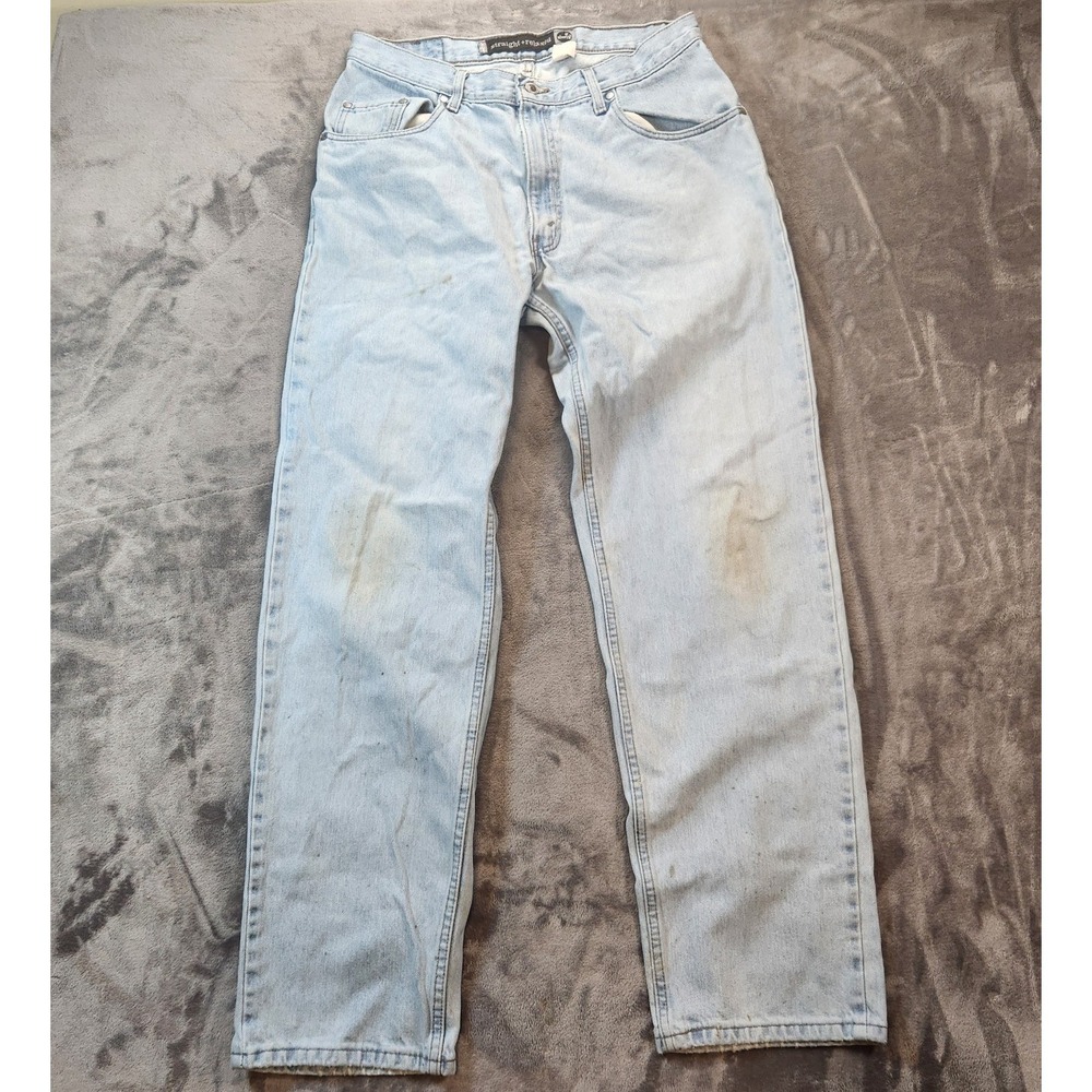 Levis‎ Jeans Silvertab Mens 34x34 Blue Relaxed Straight Baggy Light Wash Vintage